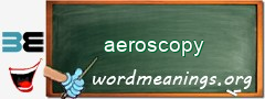 WordMeaning blackboard for aeroscopy